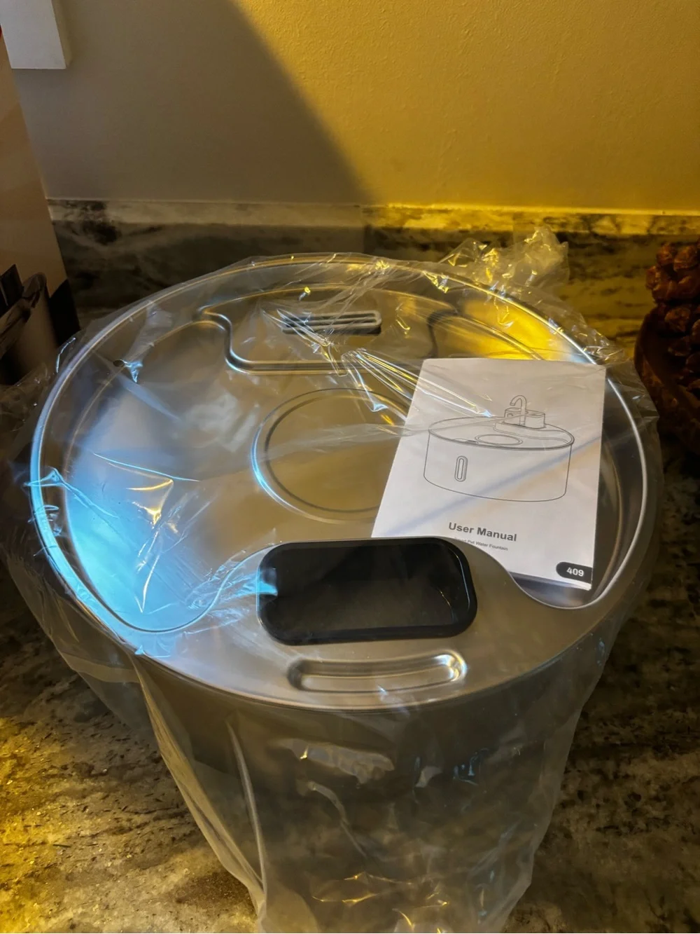 Selene Wireless Doggy Fountain - Stainless Silver 7L